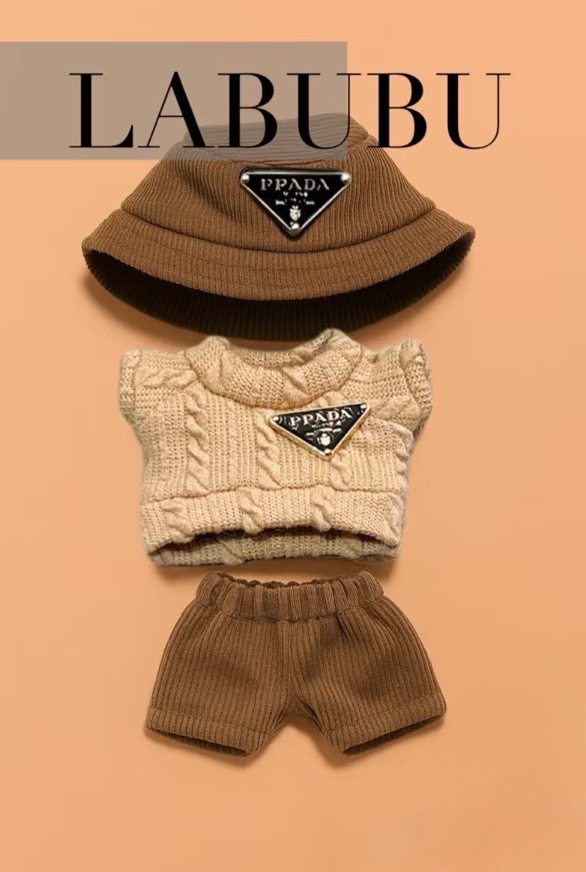 LA Bu Bu Clothes - 17cm Doll Daily wear Set with Adjustable Outfit & Accessories,17 Out of The House Accessories Outfits